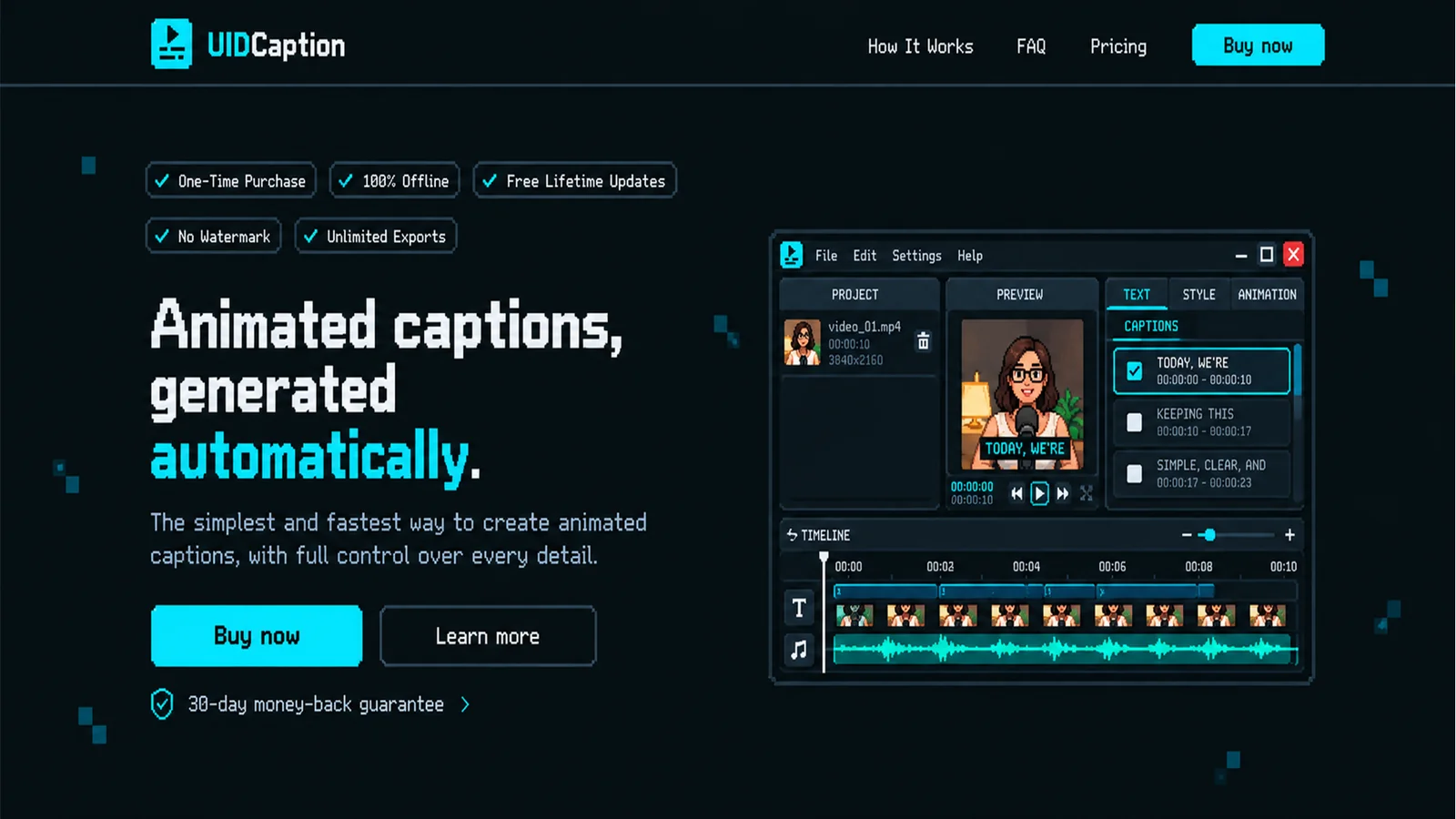 UIDCaption website